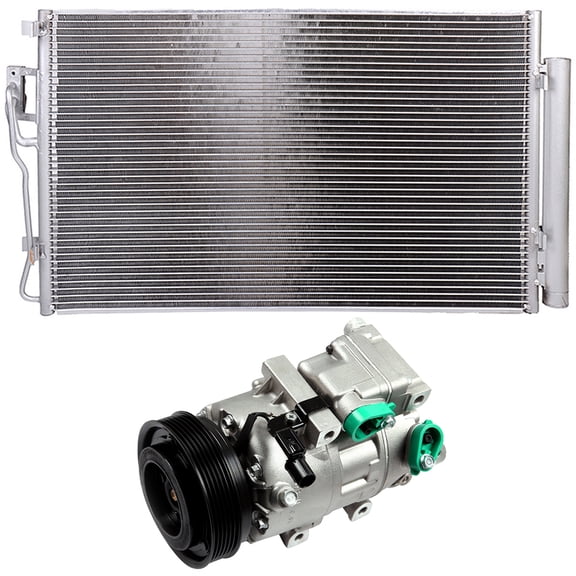 SCITOO 3882 Condenser A/C Compressor CO 10916C Compatible for 2010-2012 for Hyundai for Santa Fe 2011-2012 for Kia for Sorento