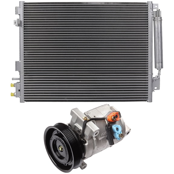 SCITOO 3897 Condenser AC Compressor CO 30003C Compatible for 2005-2006 for Chrysler for 300 2006 for D-o-d-g-e for Charger 2005-2006 for D-o-d-g-e for Magnum