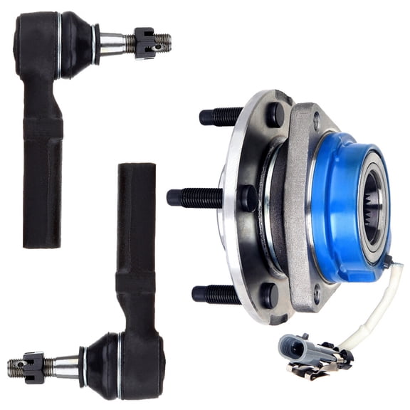 SCITOO 3pcs Front Suspension Kit Wheel Hub Outer Tie Rod End Fit 1997-2004 For Buick Century 2003-2004 Regal 2000-2009 For Chevy Impala 2000-2007 Monte Carlo 2005-2006 For Pontiac Grand Prix