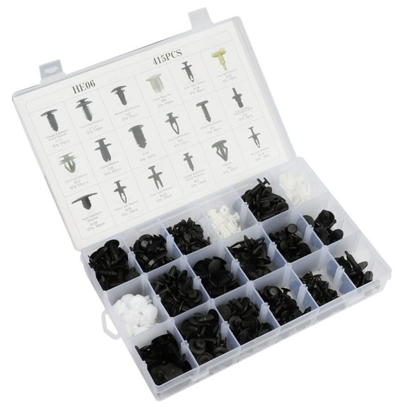SCITOO 446PCS Bumper Retainer Clips Kit Car Fastener Rivet Push Door Trim Panel Clips fit for GM For Toyota for Honda for Ford For Chrysler,18Sizes