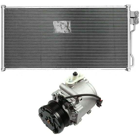 SCITOO 4879 Condenser A/C Compressor CO 2486AC Compatible for 2003-2006 for Ford for Expedition 2003-2006 for Lincoln for Navigator