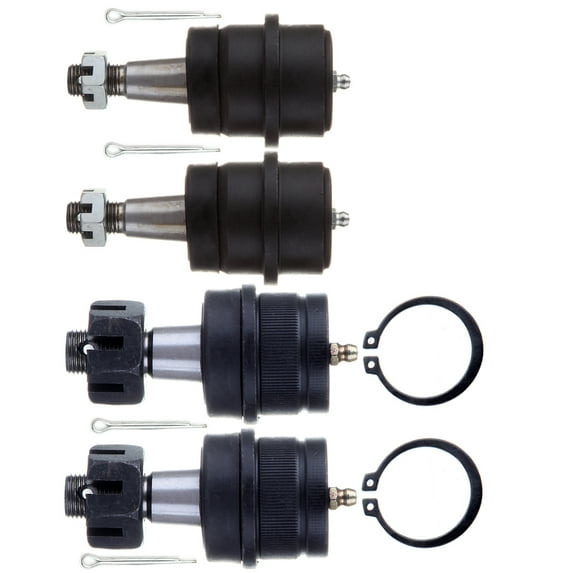 SCITOO 4PCs K3134T K3161T Front Upper and Lower Ball Joints Suspension Kits fit 1990-2006 for Jeep for Cherokee Comanche Grand for Cherokee Grand Wagoneer TJ Wagoneer Wrangler