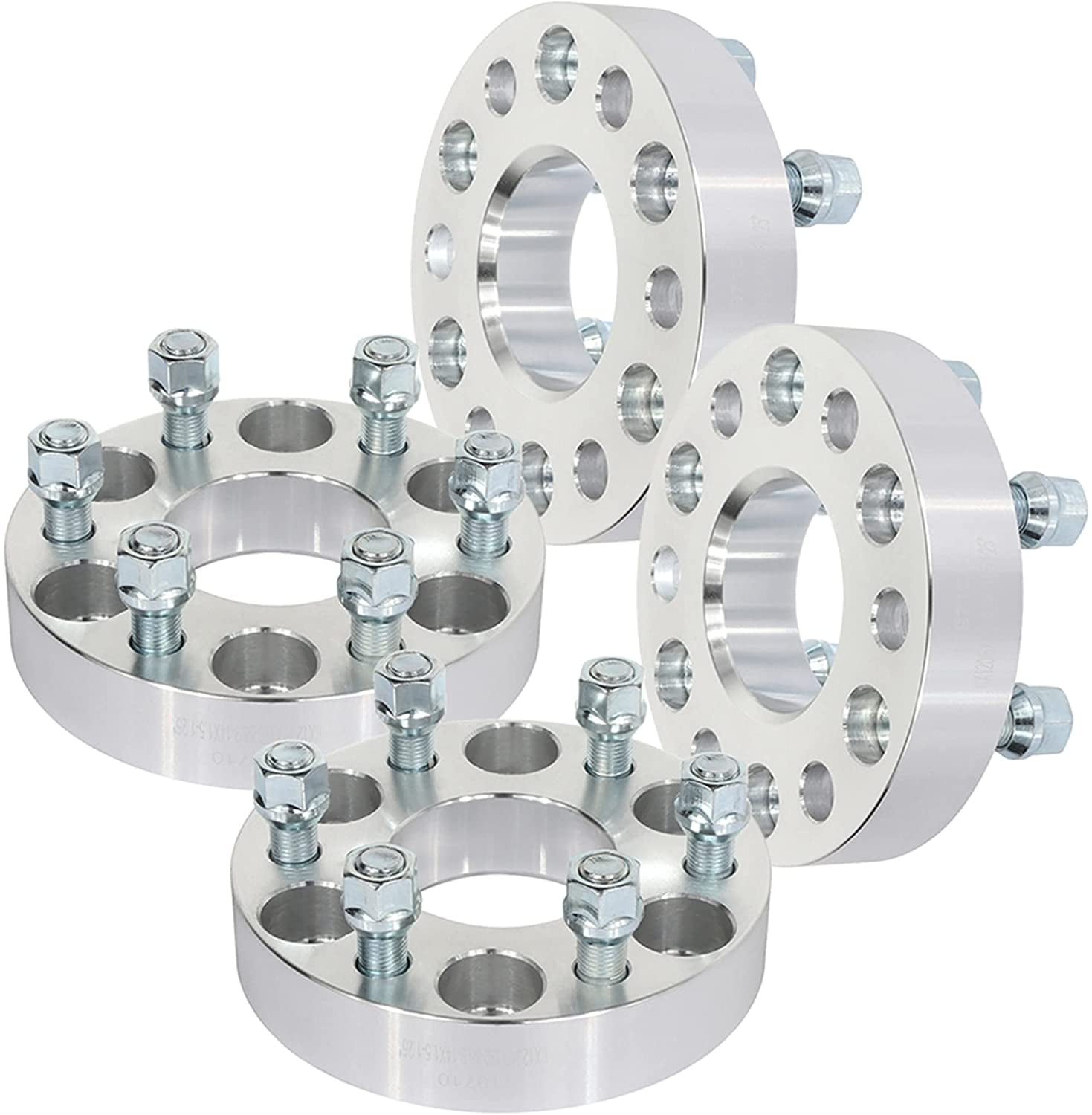 SCITOO 4X 1.25 inch Wheel Spacers 6 Lug 6x120mm to 6x120mm 14x1.5 Studs for Cadillac SRX for Chevrolet Colorado for GMC Canyon Fits select: 2016 CHEVROLET COLORADO LT, 2017 CADILLAC XT5 LUXURY