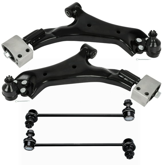 SCITOO 4pc Front Suspension Kit Front Lower Control Arm and Ball Joint Sway bar link Replacement for Chevrolet Captiva Sport for Saturn Vue for Suzuki XL-7 K620661 K621490 K750188 K750189