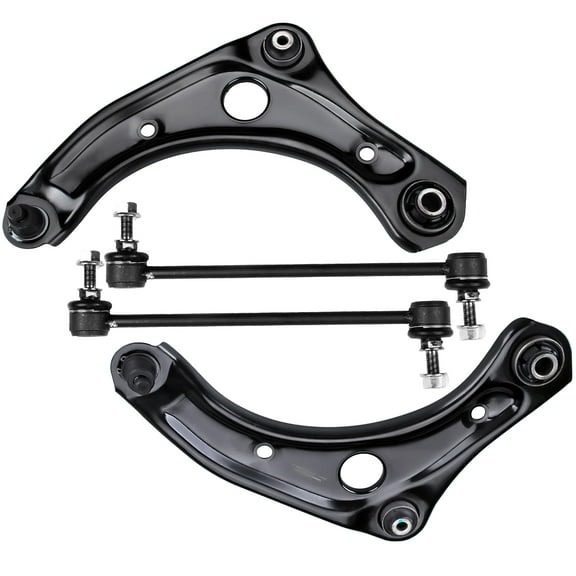 SCITOO 4pc Front Suspension Kit Front Lower Control Arm and Ball Joint Sway bar link Replacement for Nissan Versa for Nissan Versa Note K621576 K621577 K750098