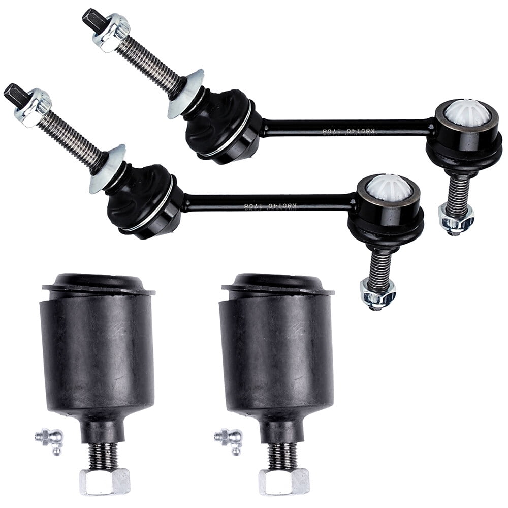 SCITOO 4pcs Front Suspension Kit Sway Bar Link Upper Ball Joint Fit For