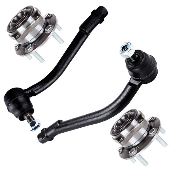 SCITOO 4pcs Front Suspension Kit Wheel Hub Outer Tie Rod End Fit 2007-2012 For Hyundai Santa Fe 2011-2013 For Kia Sorento