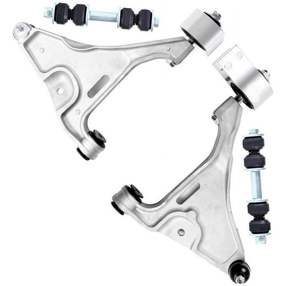 SCITOO 4pcs Suspension Kit 2 Front Lower Control Arm and Ball Joint 2 Stabilizer / Sway Bar fit for 2006-2011 for Buick Lucerne for Cadillac DTS K80354 K80355 K5255
