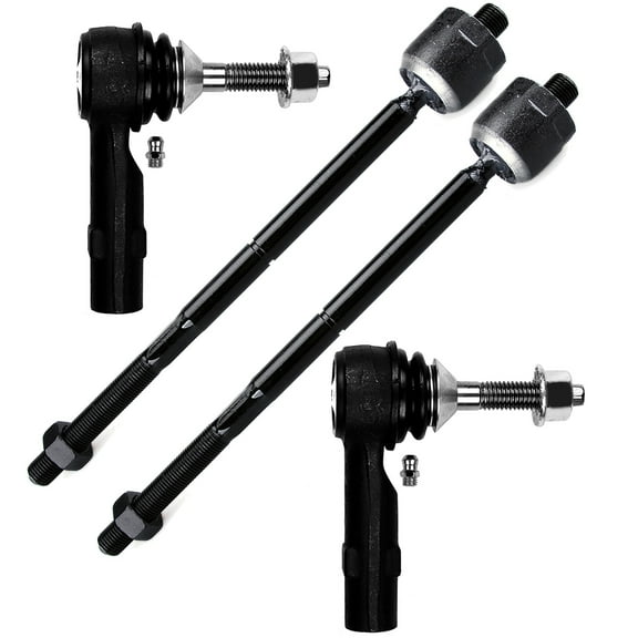 SCITOO 4pcs Suspension Kit Front Inner Tie Rod End Front Outer Tie Rod End 2009 For Ford Flex Taurus Taurus X For Mercury Sable