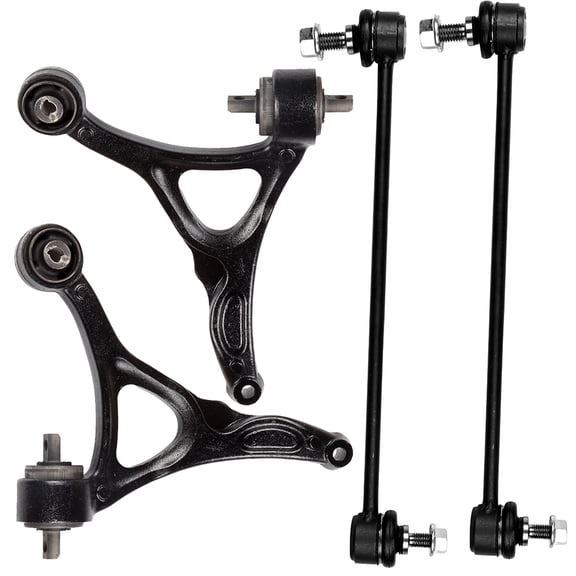 SCITOO 4pcs Suspension Kit Front Lower Control Arm - Driver Side Front Lower Control Arm - Passenger Side Front Sway Bar End Link 2003 2004 2005 2006 2007 2008 2009 2010 2011 2012 For Volvo XC90