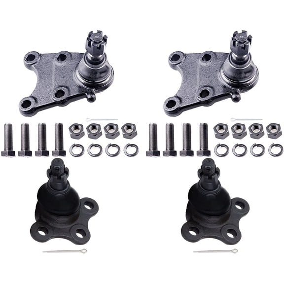 SCITOO 4pcs Suspension kit Front Lower Ball Joint Front Upper Ball Joint for Honda Passport For Isuzu Amigo Axiom Rodeo/Rodeo Sport Trooper