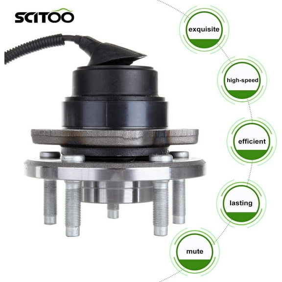 SCITOO 513230 New front Wheel Bearing Hub fit 2005-2011 for Lincoln Town Car 2005-2011 for Ford Crown Victoria 5 Lugs Axle Hub Assembly Kit W/ABS 1 Pack