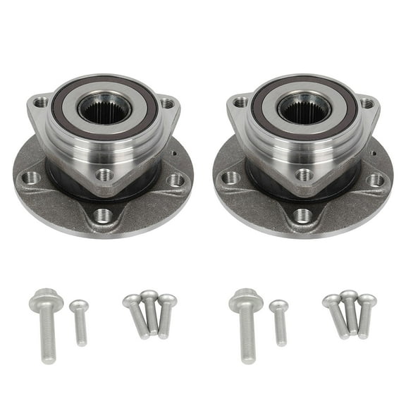SCITOO 513379 2PC Front&Rear Driver Side Wheel Hub Bearing for 2015-2023 for Audi A3,A3 Quattro,Q3,RS3,S3 for Volkswagen Arteon,Golf,Golf R,Golf SportWagen,GTI,Jetta,Tiguan 1.4L 1.5L 1.8L 2.0L 2.5L