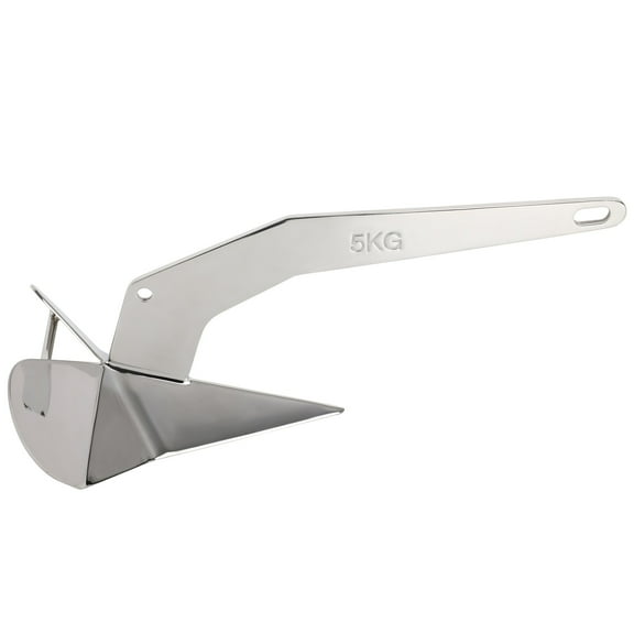 SCITOO 5KG/11LB Triangle Anchor Anchors Marine Heavy Duty Steel Boat Anchor Delta Anchor Triangle Plow Anchor Boat Anchor 316 Stainless Steel
