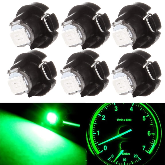 SCITOO 6 Pcs T3 Neo Wedge Halogen Light Bulbs Instrument Gauge Cluster Light Bulbs for A/C Light