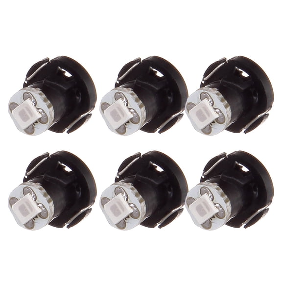 SCITOO 6 Pcs T4.2 Neo Wedge Halogen Light Bulbs Instrument Gauge Cluster Light Bulbs for A/C Light