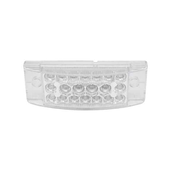 SCITOO 6 inch 20 Led Clear Len Red Light Rectangle 801-CR Truck Trailer Led Side Marker Lights For Freightliner Argosy 2000 2002 2004 For Freightliner Century Class 1997 1999 2001 2003 2006 2008 2010