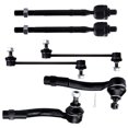 thumbnail image 1 of SCITOO 6pcs Front Suspension Kit Inner Outer Tie Rod End Sway Bar End Link Replacement For 2005-2009 For Hyundai Tucson 2005-2010 For Kia For Sportage, 1 of 4