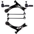 thumbnail image 1 of SCITOO 6pcs Front Suspension Kit Lower Control Arm Outer Tie Rod End Sway Bar End Link Replacement For 2003-2008 For Pontiac Vibe 2003-2008 For Toyota Matrix, 1 of 4