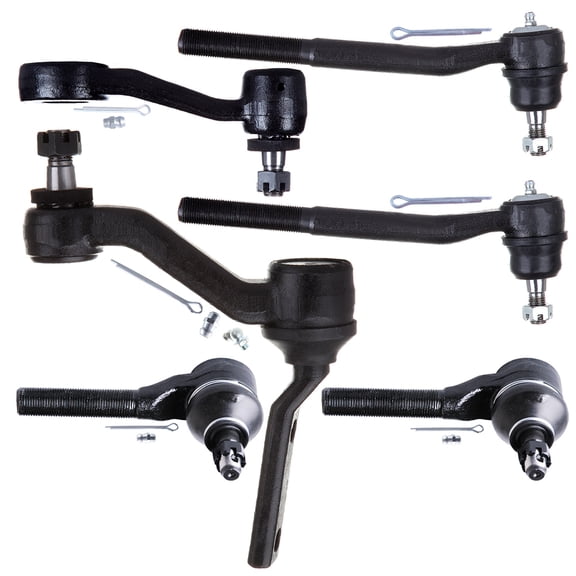 SCITOO 6pcs Suspension Kit 2 Front Outer 2 Inner Tie Rod End 1 Idler 1 Pitman Arm fit for 1998-2004 for GMC Sonoma Jimmy for Isuzu Hombre for Oldsmobile Bravada for Chevrolet Blazer/S10