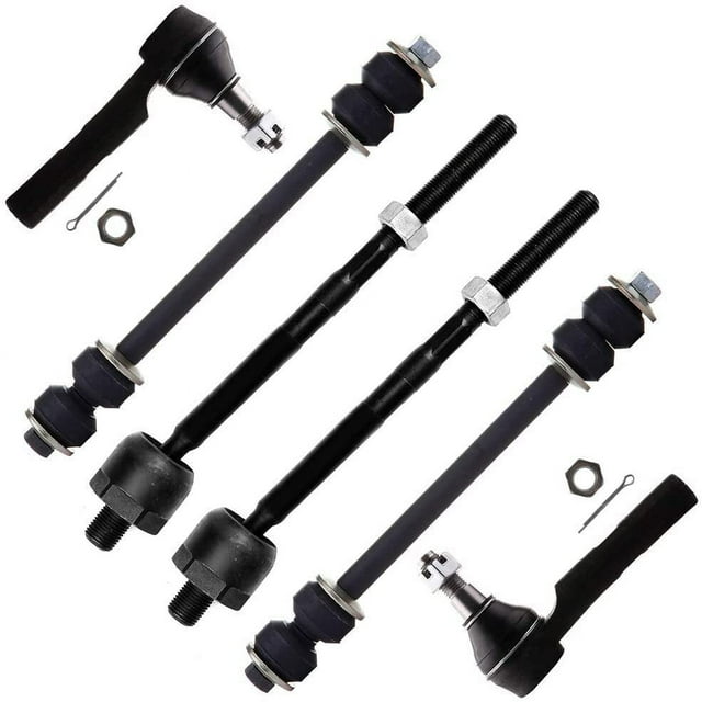 SCITOO 6pcs Suspension Kit 2 Front Sway Bar End Link 2 Outer 2 Inner Tie Rod End fit for 2001 2002 2003 for Ford Explorer K7275 ES3667 EV81003
