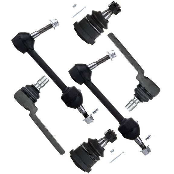 SCITOO 6pcs Suspension Kit 2 Front Sway Bar 2 Upper Ball Joint 2 Lower Ball Joint fit for 1995 1996 1997 Ford Crown Victoria Lincoln Town Car Mercury Grand Marquis K8853 K8678 K8685