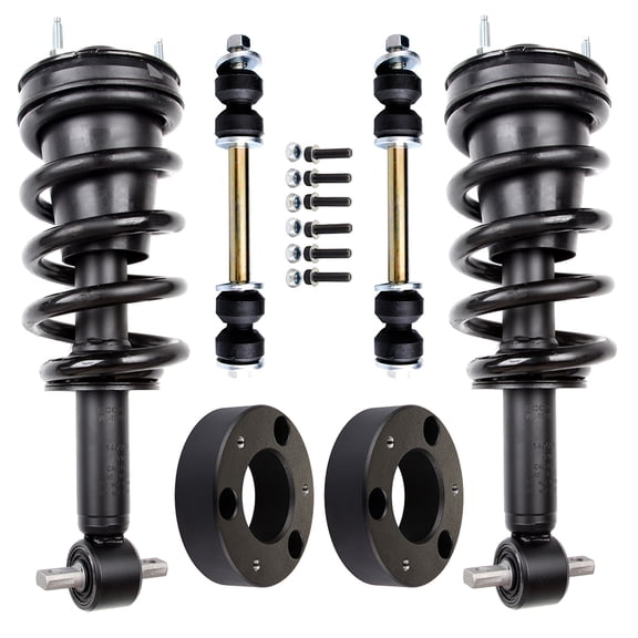SCITOO 6pcs Suspension Kit 2 Stabilizer Bar Link 139105 F Complete Strut Coil Spring Assembly Struts Shocks 2.5 inch leveling lift kit for 07 - 13 for Chevrolet Avalanche Suburban Tahoe for GMC Yukon