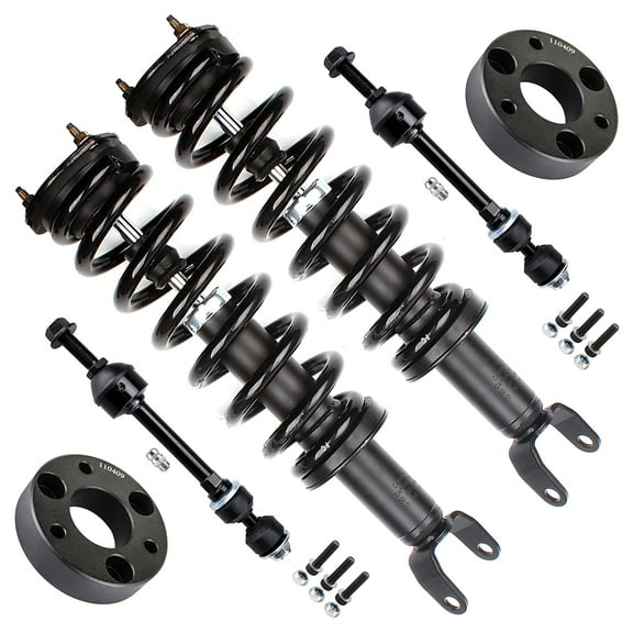 SCITOO 6pcs Suspension Kit 2 Stabilizer Bar Link 172292 F Complete Strut Coil Spring Assembly Replacement Struts Shocks 2 inch front leveling lift kit for 09 10 for Dodge Ram 1500 11 - 13 Ram 1500