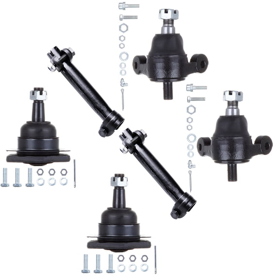 SCITOO 6pcs Suspension Kit 2 Tie Rod Sleeve 2 Lower 2 Upper Ball Joint fit fit 05 06 07 08 09 for Chevrolet Equinox 65 66 67 68 for Chevrolet Bel Air Biscayne Caprice Impala K6035 K6034