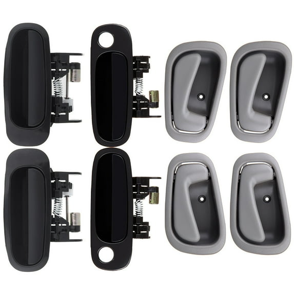 SCITOO 8Pcs Door Handles Interior Right Left Side Front Rear fit for Toyota Corolla 1998-2002