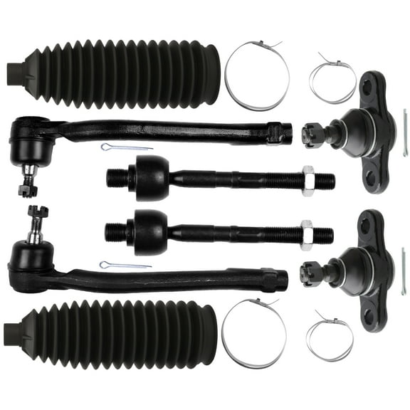 SCITOO 8pcs Front Suspension Kit Front Inner Tie Rod End Front Left Right Outer Tie Rod End Lower Ball Joint fit for Hyundai Elantra 2009-2012 for Kia Forte 2010-2013 Forte Koup 2010-2013 ES800229