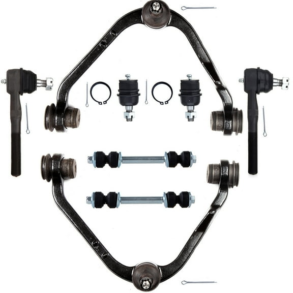 SCITOO 8pcs Suspension Kit 2 Front Lower Ball Joint 2 Upper Control Arm Ball Joint 2 Sway Bar 2 Outer Tie Rods For 1997-2002 For Ford Expedition 1997-2003 For Ford For F-150 2002 For Lincoln Blackwood