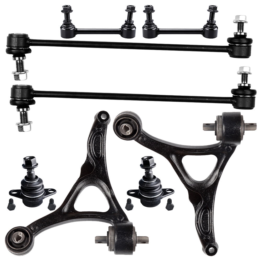SCITOO 8-Piece Suspension Kit For Ford Mustang 2005-2010 - Control Arms, Sway Bar Links, Tie Rods