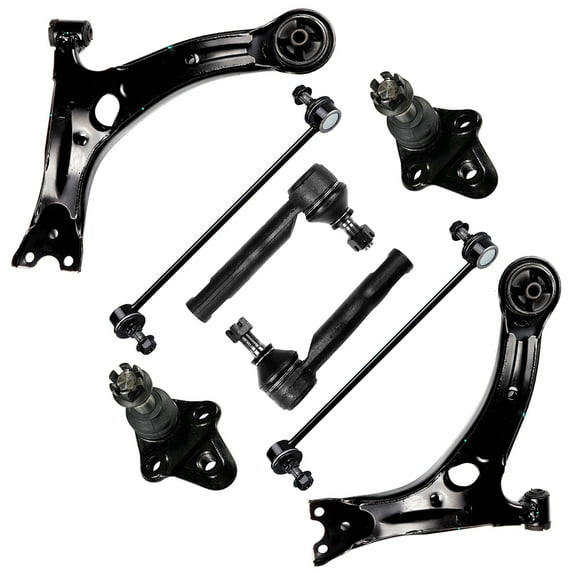 SCITOO 8pcs Suspension Kit 2 Front Lower Control Arms 2 Lower Ball Joints 2 Outer Tie Rod Ends 2 Front Sway Bar Links Fit For 2000 2001 2002 2003 2004 2005 For Toyota Celica K640360 K640361