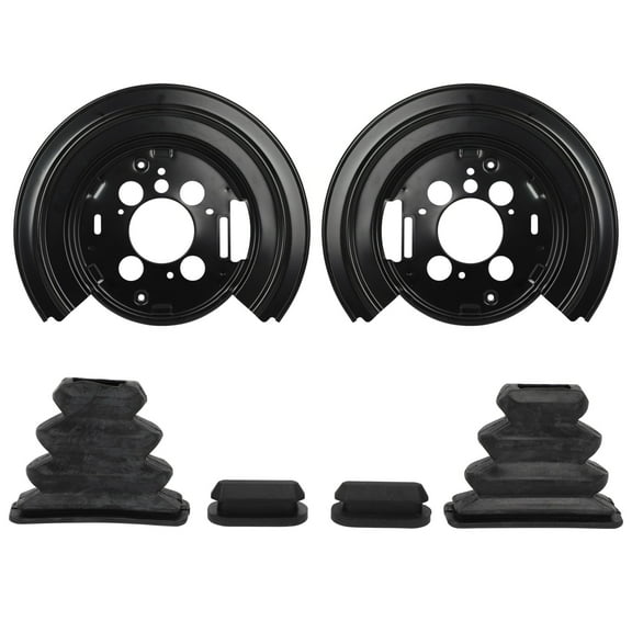 SCITOO 924-685 Brake Backing Plate Rear Compatible with For Chrysler For Aspen 2007-2009,For Dodge For Durango 2007-2009,For Dodge For Ram 1500 2006-2010,For Ram For 1500 2011-2012, 2PCS