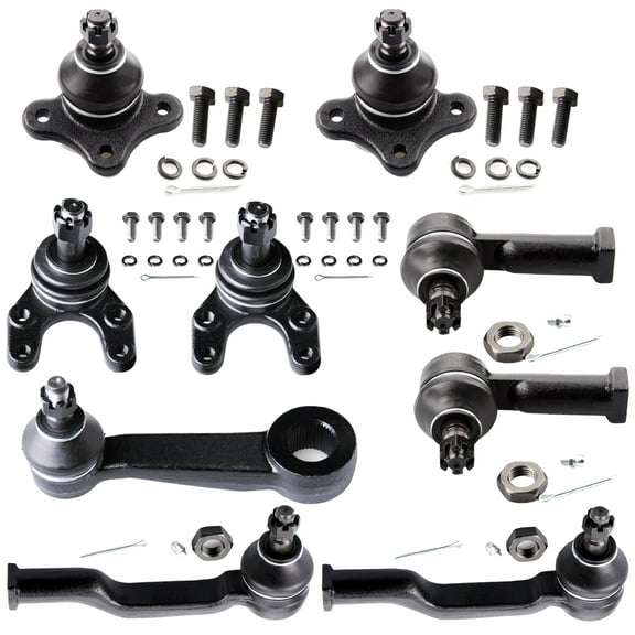 SCITOO 9pcs Suspension Kit Front Inner Tie Rod End Front Lower Ball Joint Front Upper Ball Joint Outer Tie Rod End Pitman Arm 1987 1988 1989 1990 For Mazda B2000 B2200 B2600