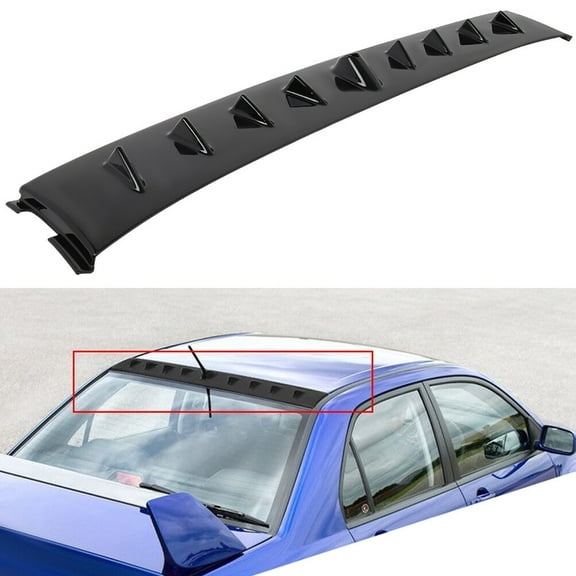 SCITOO ABS Black Rear Window Top Roof Spoiler Wing Exterior Accessories Styling Kits Replacement for Mitsubishi Lancer 4-Door Sedan Evolution GSR