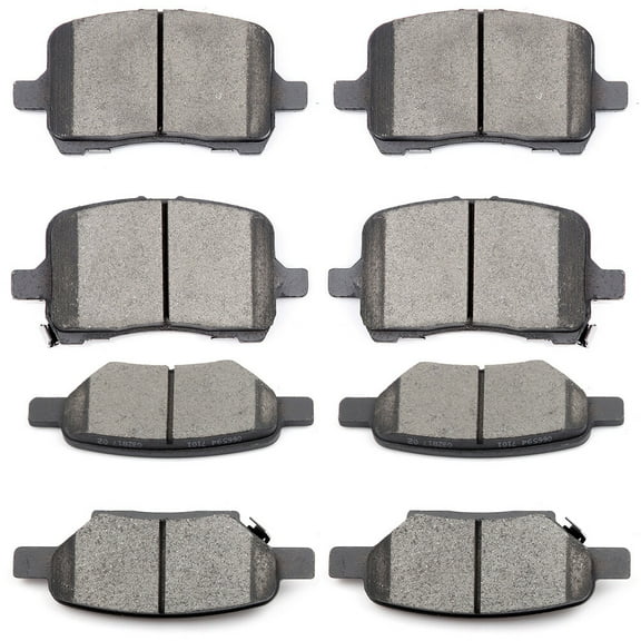 SCITOO ATD1028C D1028-7932 Front/Rear Disc Brake Pad Kit Fit for 2005-2007 for Cobalt 2door Coupe 2.0L 2004 for Ion 4door Sedan 2.2L 2006 for Pursuit 4door Sedan 2.4L 8pcs