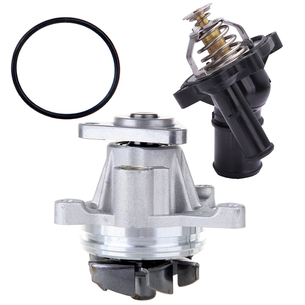 SCITOO AW4126 Engine Coolant Thermostat Housing \u0026 Water Pump Kit Fit for 2009-2015 for Ford Escape 2.5L,2012-2015 for Ford Focus Thermostat Housing