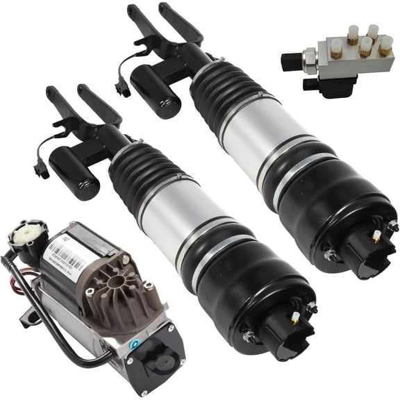 SCITOO Air Struts Suspension Kits Shocks Struts Air Compressor Pump Air Valve Block fit for Mercedes-Benz for E280 2007,for E300 2008-2009,for E320 2003-2005,for E350 2006-2009 Front Suspension Kit