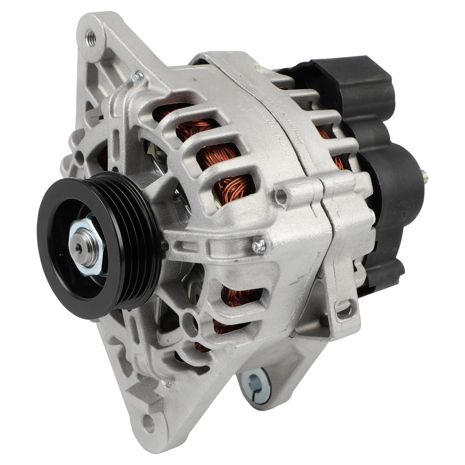 SCITOO Alternator Fit for Hyundai for Elantra 2007-2012, for Kia for Soul 2010-2011, Spectra 2007-2009, Sportage 2007-2010- 12V 90Amp CW S4 Pulley Class, Replace OE# 11311
