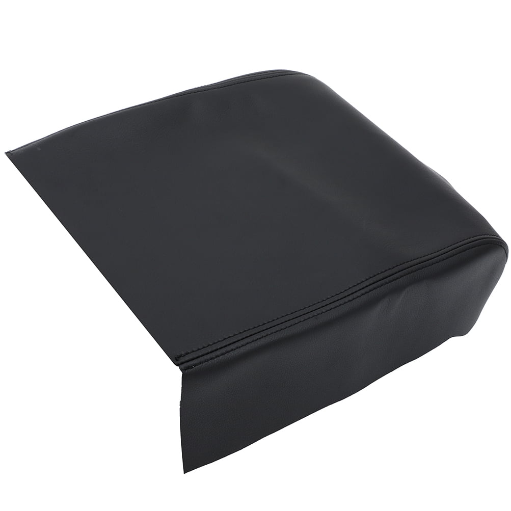 Black Microfiber Leather Armrest Center Console Lid Cover For Ford F150 2015-2019 – Soillar