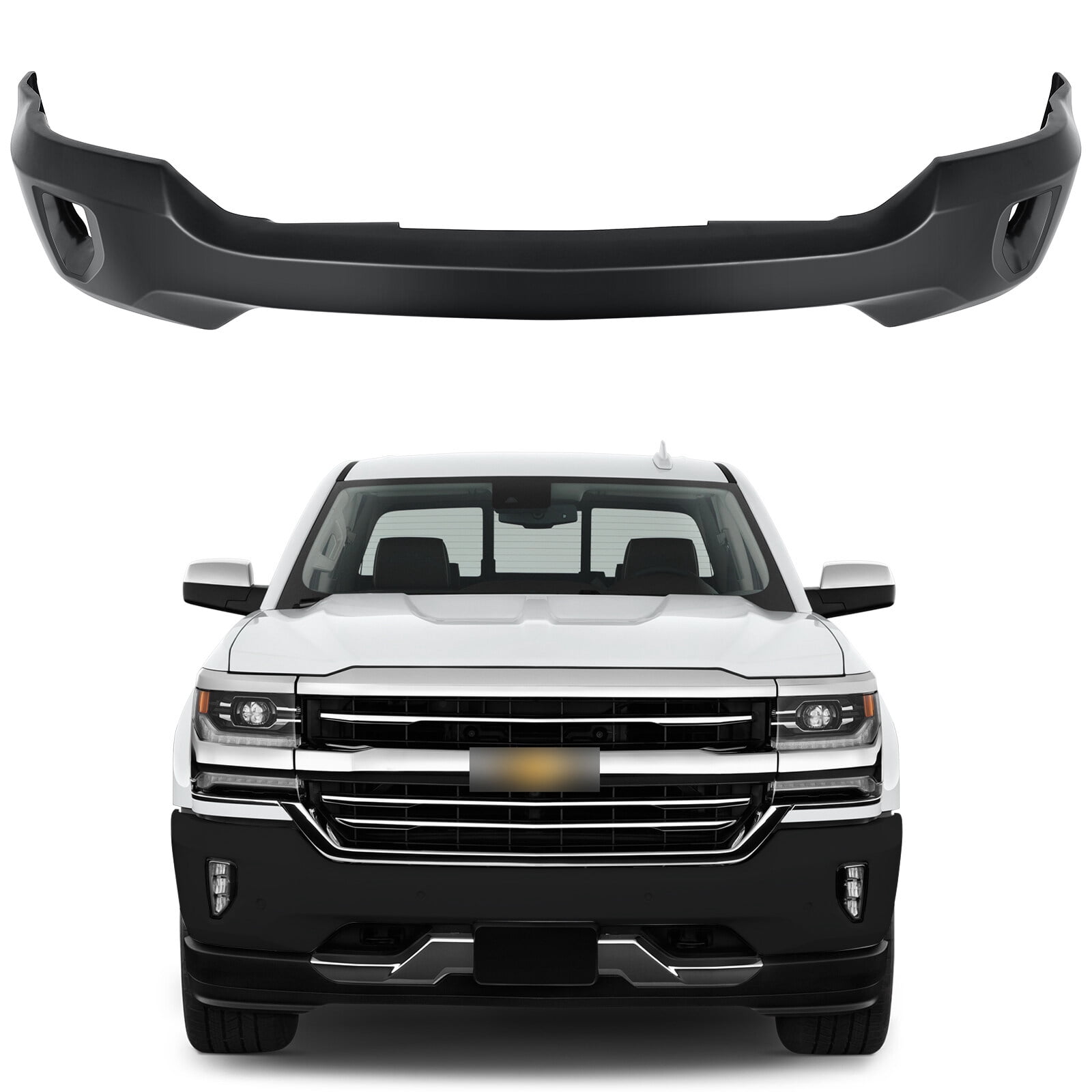 SCITOO Black Steel Front Bumper Face Bar fit for 2016-2018 for