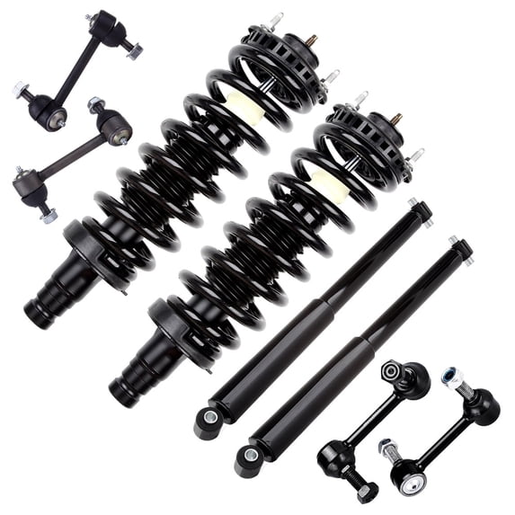 SCITOO Car Front Strut Spring Assembly Rear Shock Absorber Stabilizer Bar Link Kit Stabilizer Bar Link Fit for 2004-2007 for Buick Rainier 2006-2009 for Chevrolet Trailblazer Struts and shocks