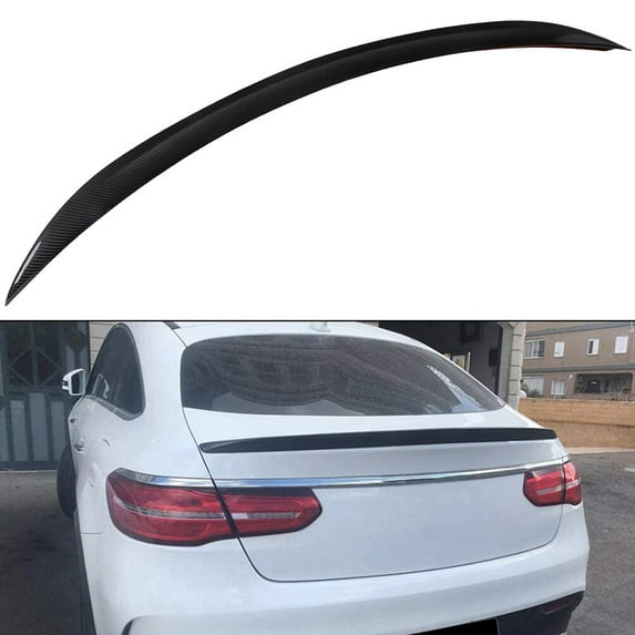 SCITOO Carbon Fiber Rear Window Spoiler Wing Fit for 2015-2019 for Mercedes-Benz GLE Coupe Glossy Black Rear Trunk Spoiler Wing