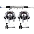 thumbnail image 1 of [SCITOO] - Complete Power Steering Rack and Pinion Assembly + Wheel Hub and Bearing Assemblies + Outer Tie Rods For Chevrolet Silverado 1500 1999-2007,For GMC Sierra 1500 1999-2007, 1 of 5