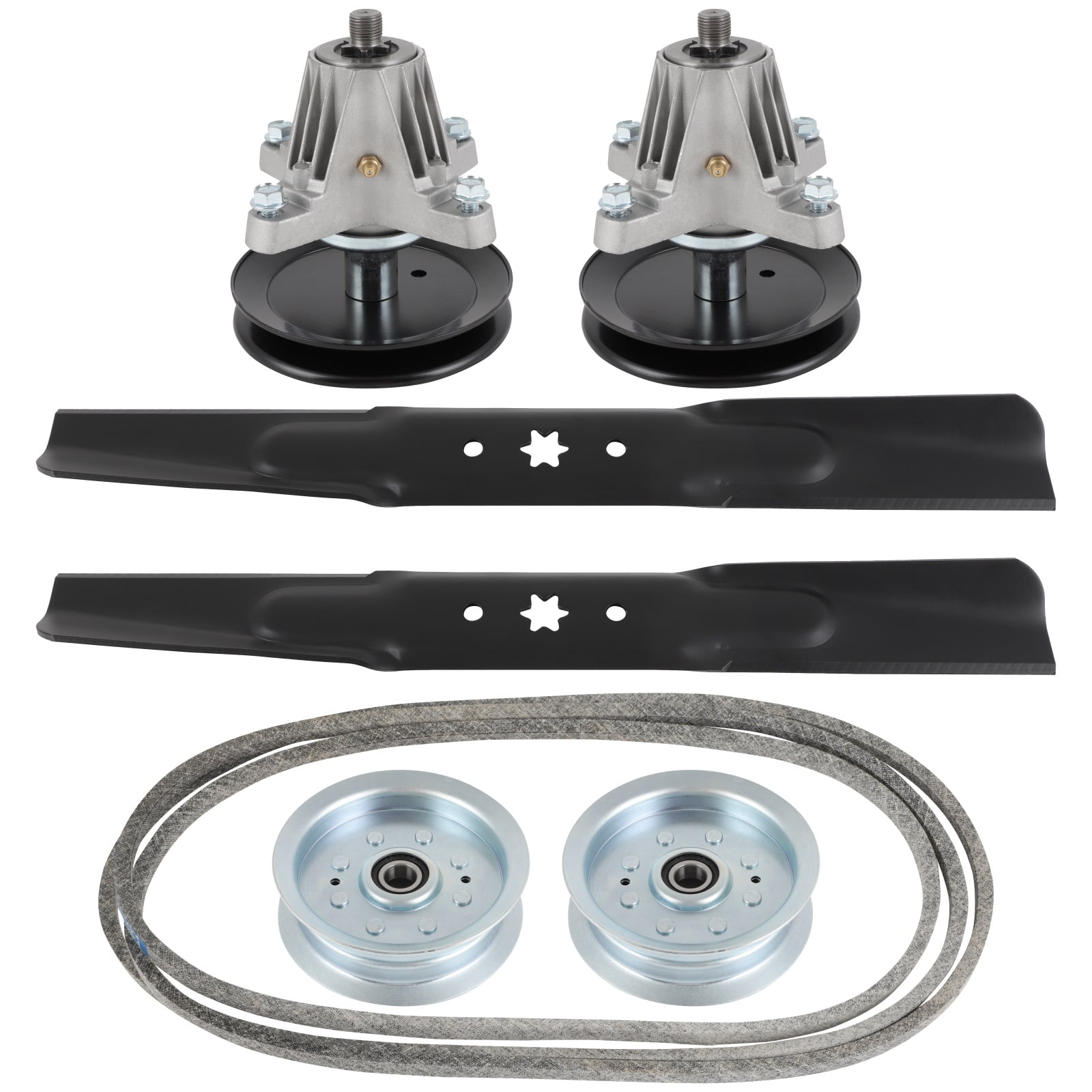 SCITOO Deck Rebuild Kit 42 Lawn Mower Deck Parts Rebuild Kit Compatible with 42Tractor for Toro LX and MTD 2010 Models Spindle 918-06976 Blade 742-04308