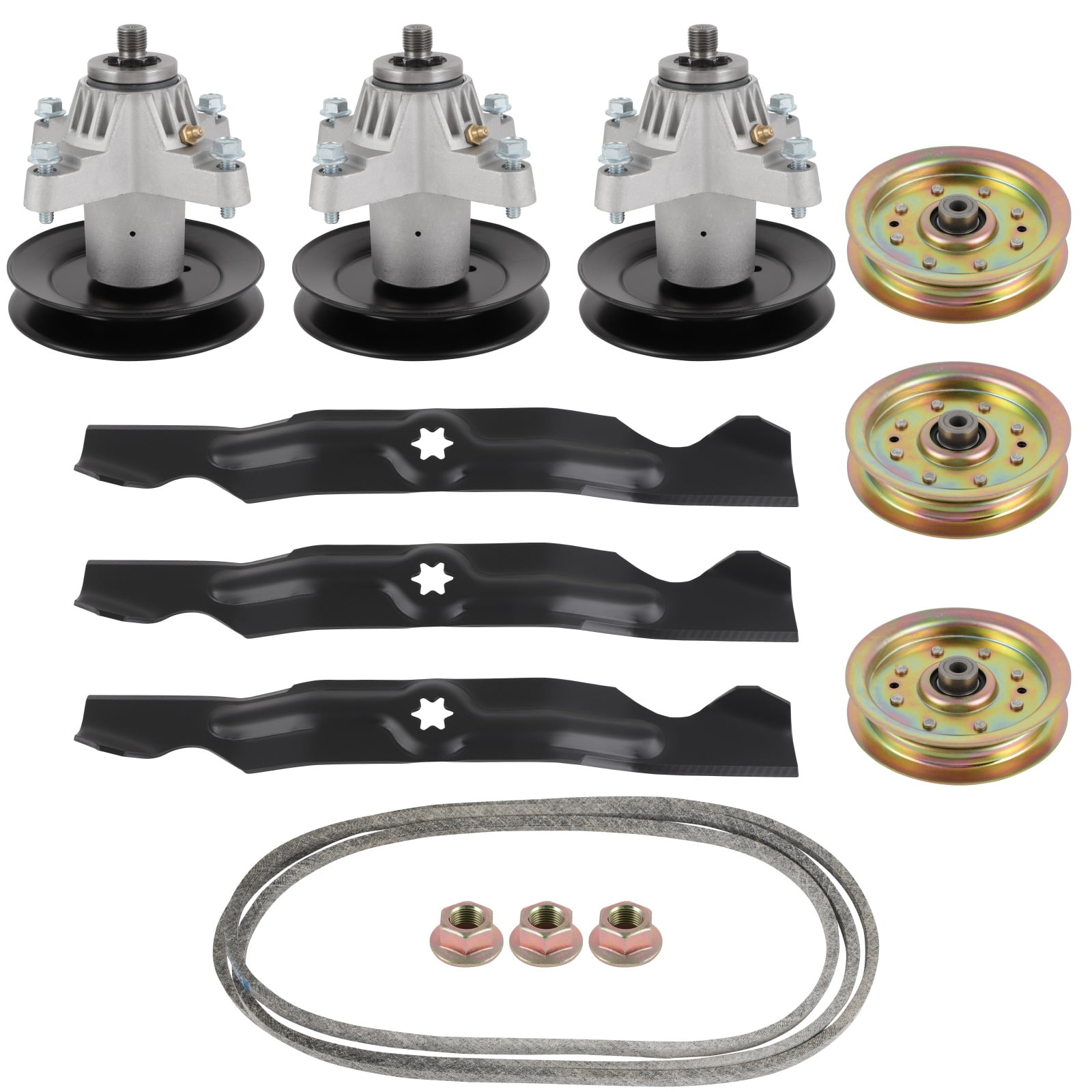 SCITOO Deck Rebuild Kit 50 Lawn Mower Deck Parts Rebuild Kit Compatible with MTD for Cub Cadet RZT50 RZT50 KW RZT50VT for Mustang RZT 50 for Mustang XP