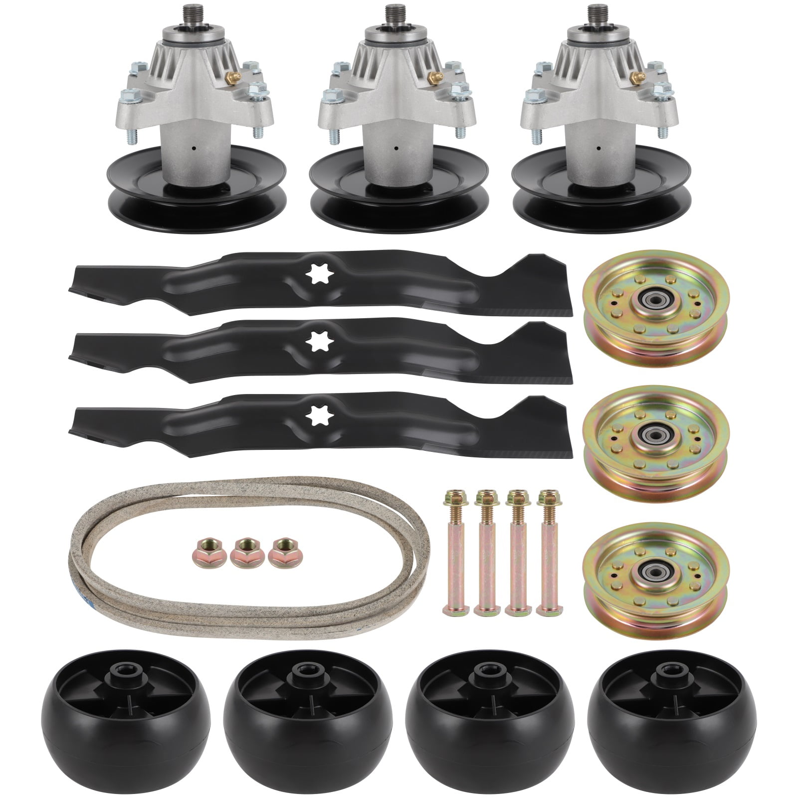 SCITOO Deck Rebuild Kit 50 Lawn Mower Deck Parts Rebuild Kit Compatible with RZT50 RZT50 KW RZT50VT for Mustang RZT 50 for Mustang XP for MTD Cub Cadet RZT