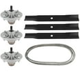 thumbnail image 1 of SCITOO Deck Rebuild Kit 50 Lawn Mower Deck Parts Rebuild Kit Compatible with Toro Time Cutter Z5030 50 Zero-Turn Mower Deck Parts 1 Belt 3 Mower Blades 3 Spindle Assembly, 1 of 5
